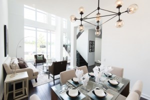 Professionally staged living room. Photo courtesy of http://2sistershomestyling.com/.