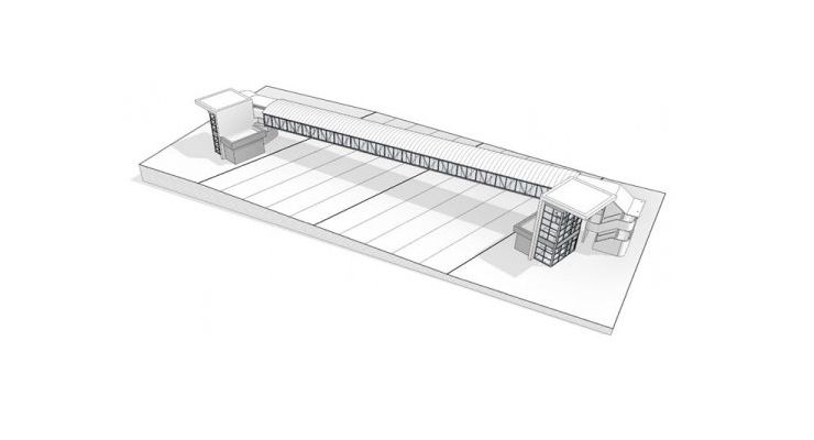 King-Liberty Pedestrian Cycle Bridge design