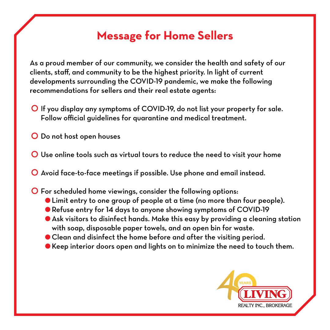 Message for home sellers
