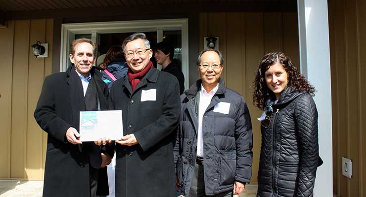 Living Group Joins Habitat for Humanity In Awarding Keys to New Home
