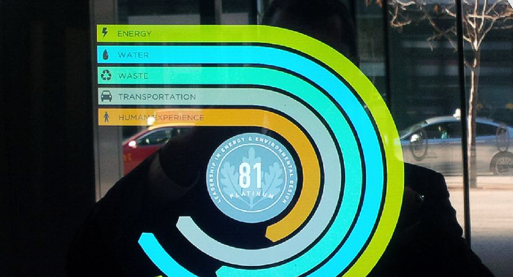 25 York Installs Canada’s First LEED Dynamic Plaque